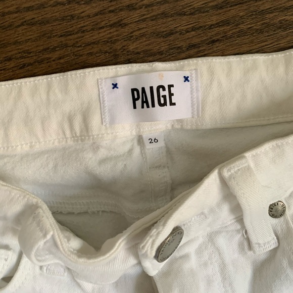 PAIGE Skyline Skinny White Jeans - Picture 3 of 5